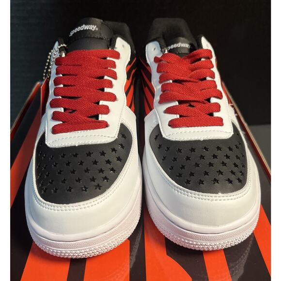 Speedway CUSTOM Shoe Surgeon 52 Sneakers Black/Red/White Low-Top C M6 W8‎ NIB main image 7